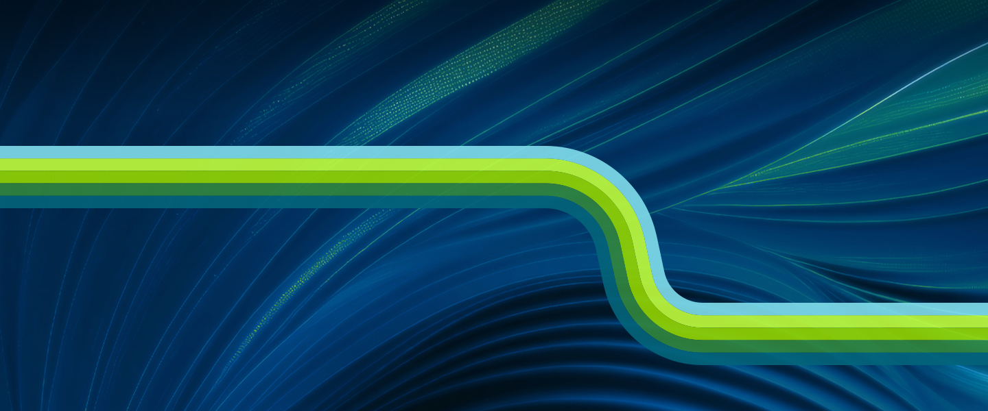 Blue abstract with line art