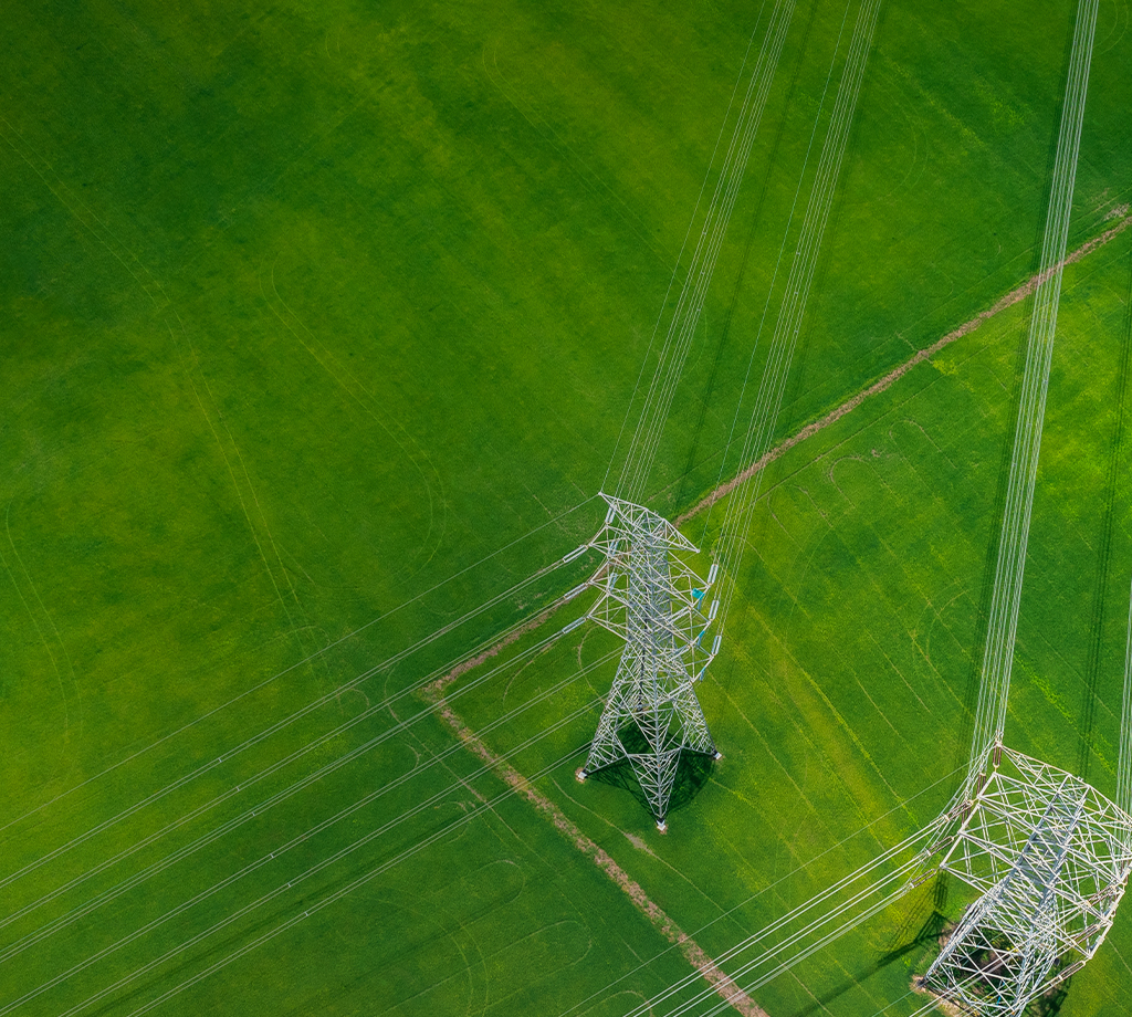 Power Industry On Green Grass