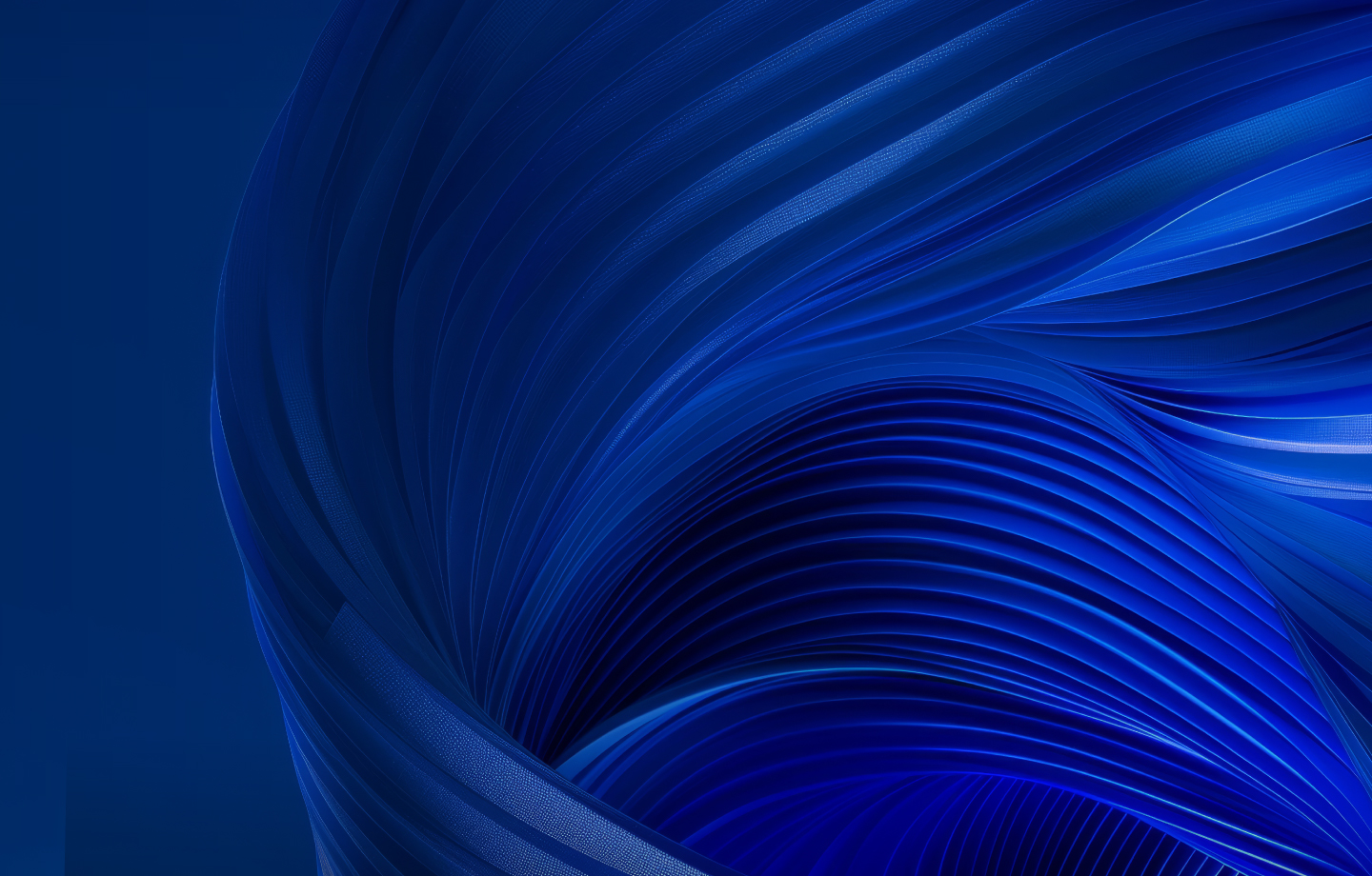 Blue abstract image with waves