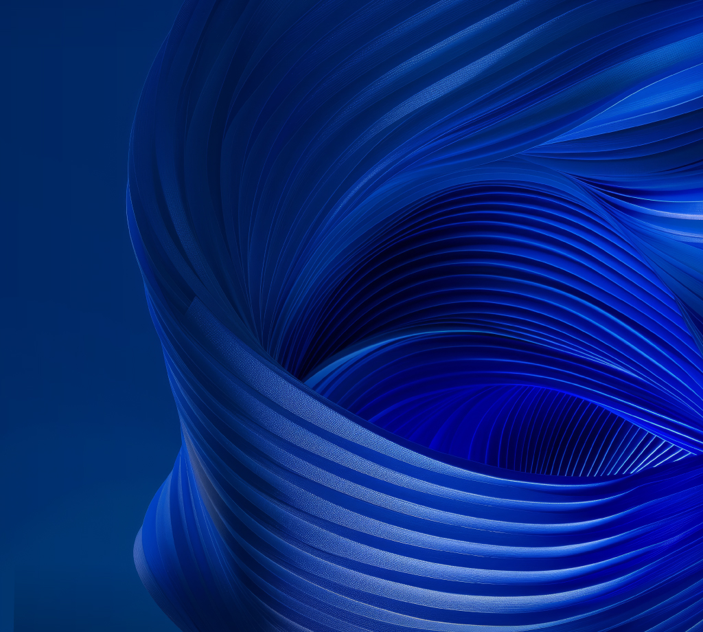 Blue abstract image with waves