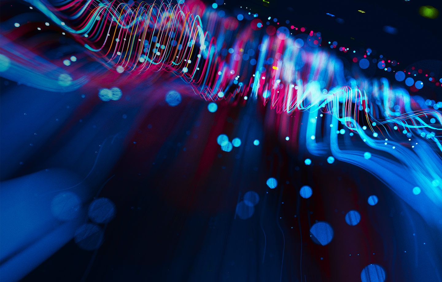 abstract digital lines and waves