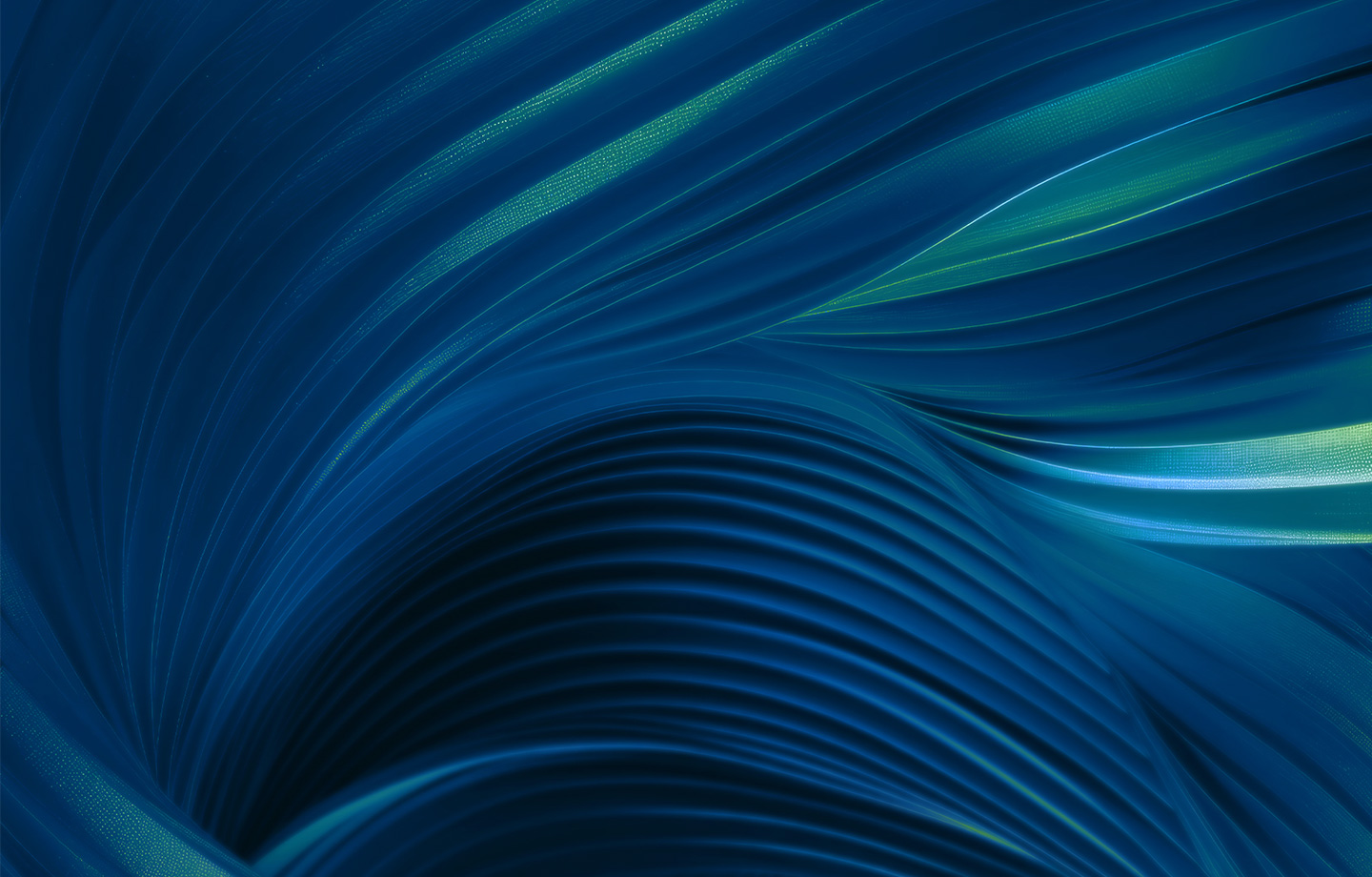 Abstract with blue waves