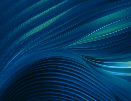 Abstract with blue waves