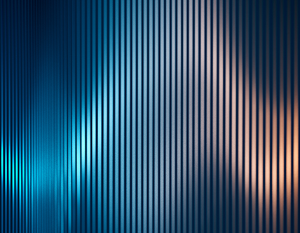 blue and peach gradient abstract vertical lines