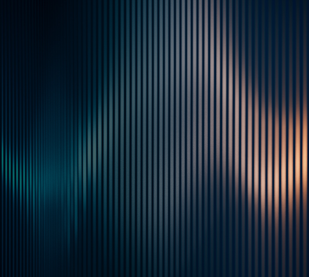 blue and peach gradient abstract vertical lines
