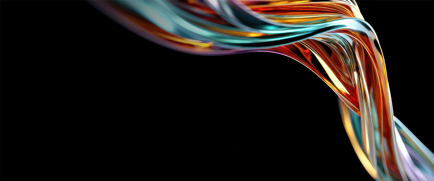 Abstract waves with black background