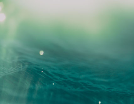 Blue Underwater with Sun