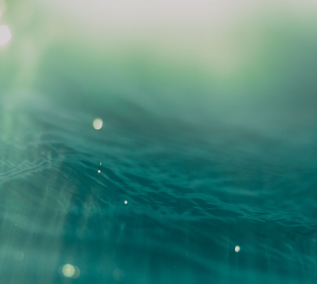 Blue Underwater with Sun