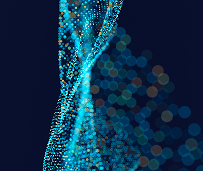 Blue digital abstract