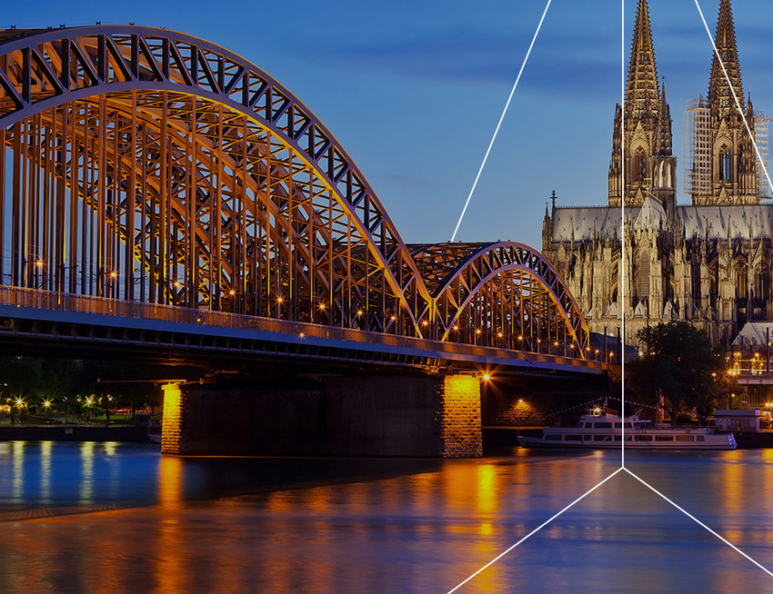 Bridge over river in Germany