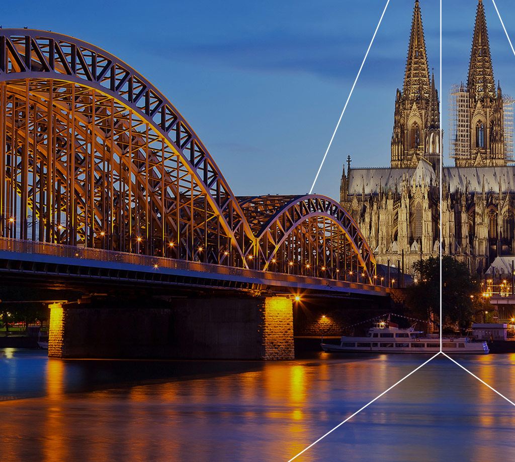 Bridge over river in Germany