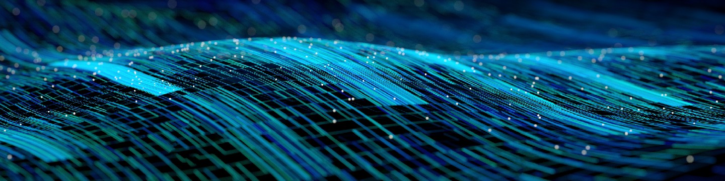 Blue waves abstract digital