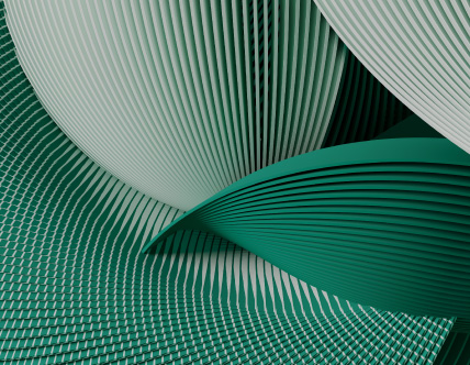 Light green and teal abstract netting