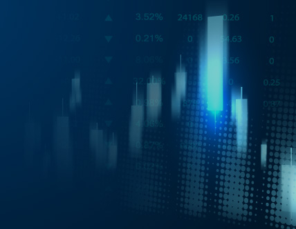 Blue data visualization