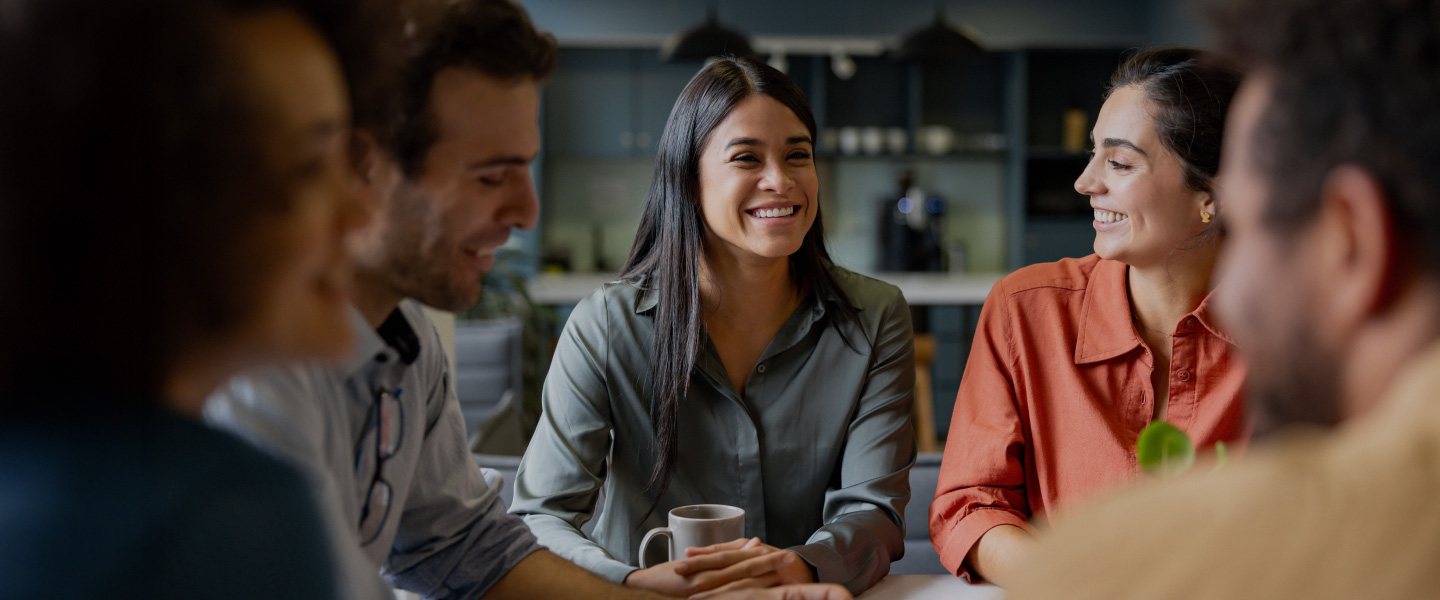 Group of people talking