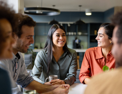 Group of people talking