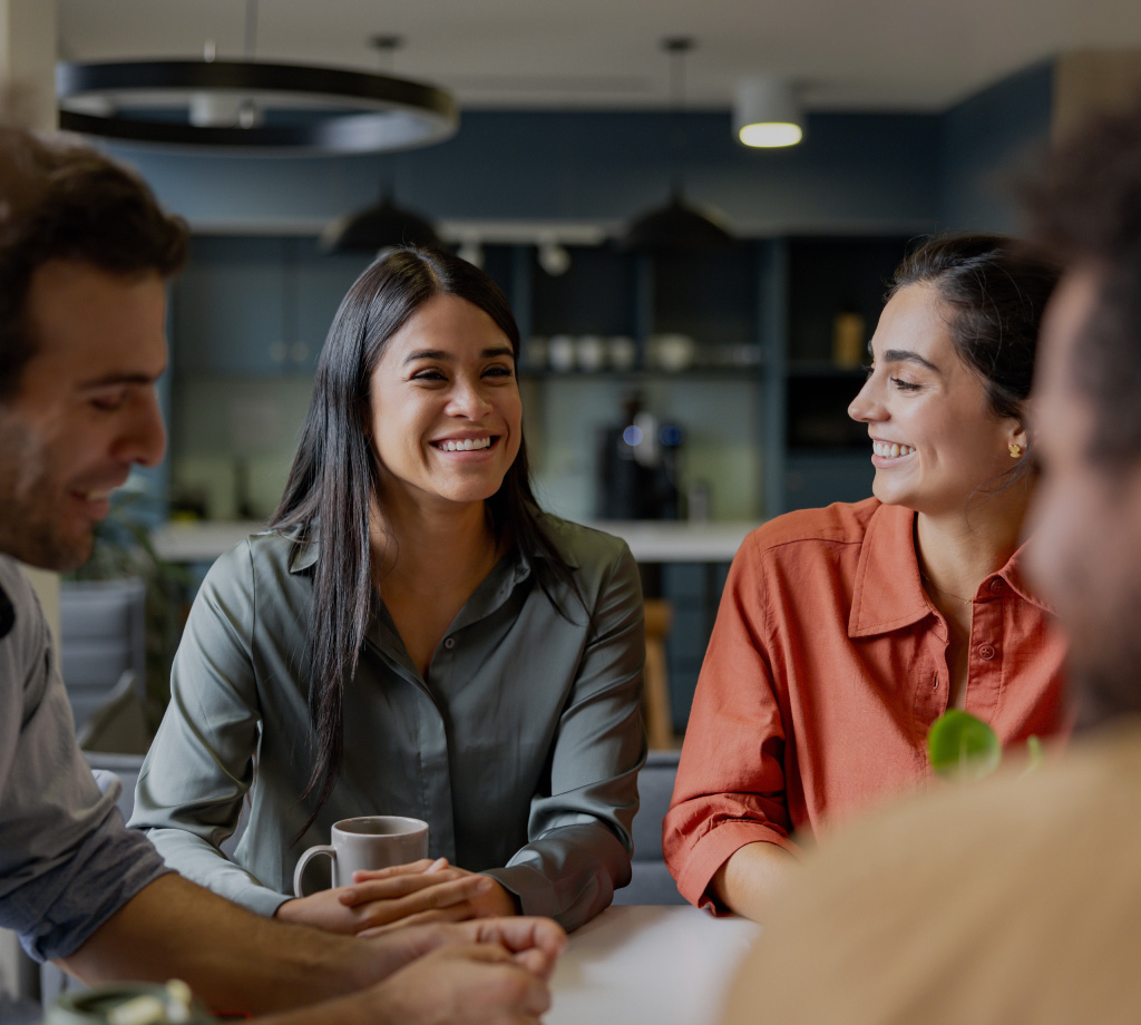 Group of people talking