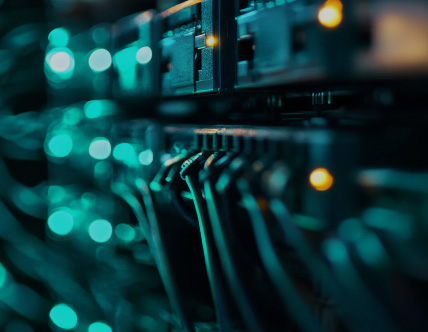 Teal techy lights and hardware