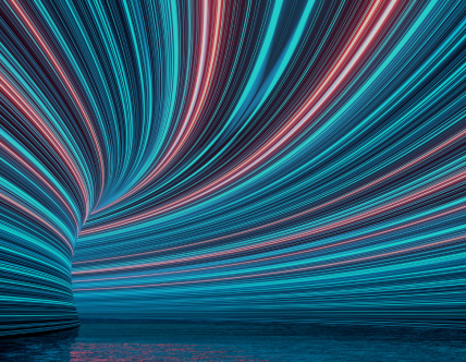 abstract blue and red lights