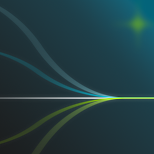 Blue and green abstracts and waves